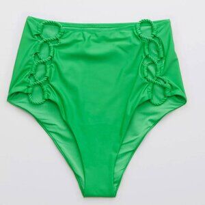 NWT Aerie Cut Out High Waisted Cheeky Bikini Bottom XS